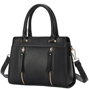Chic Women'S Furry Strap Handbags Vegan Fur Office Bag Satchel For Fluffy